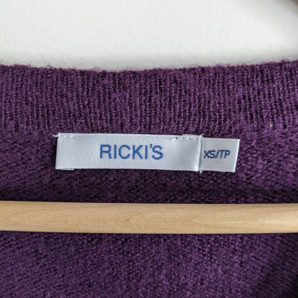 Ricki’s Purple Sweater Dress XS - Picture 2 of 4